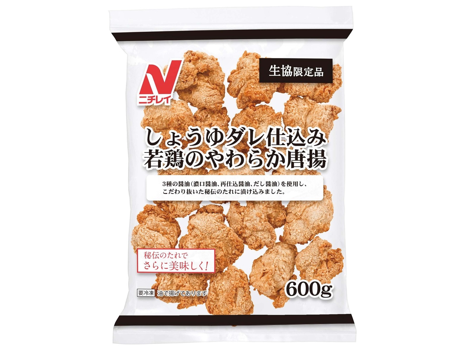 ニチレイ しょうゆダレ仕込み若鶏のやわらか唐揚 600g | コープこうべ