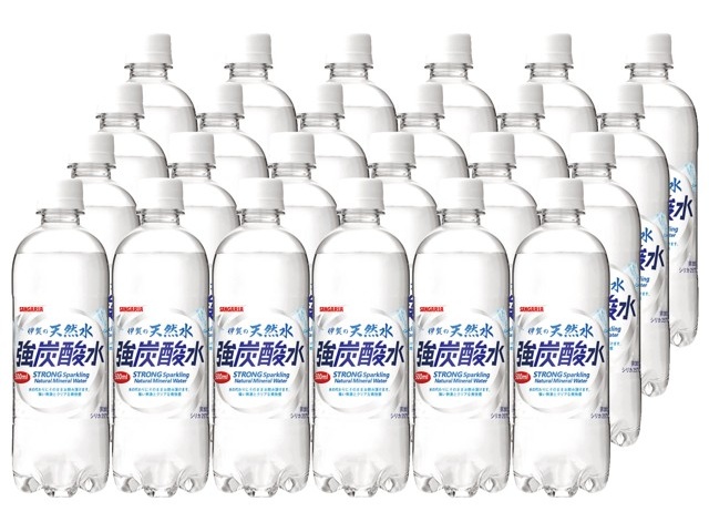 サンガリア 伊賀の天然水強炭酸水 1箱(500ml×24本入)| コープ