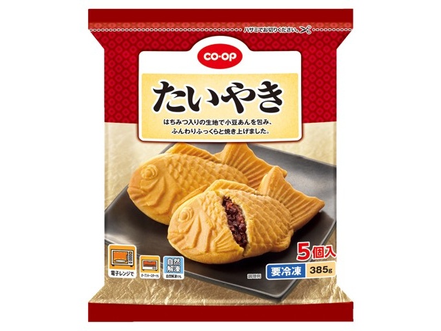 【たいやき】ご確認ください CO・OP たいやき 5コ入（385g）| コープこうべネット