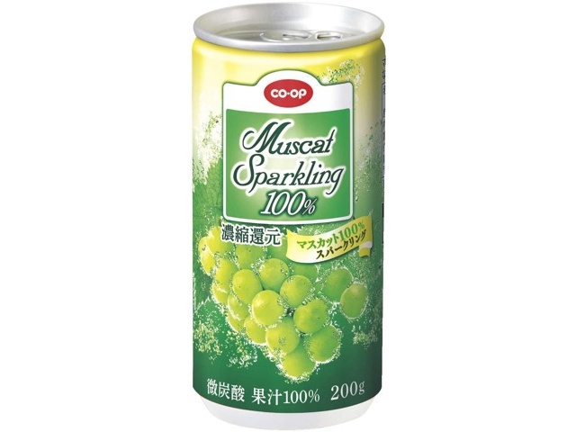 Ryo マスカット100個 CO・OP マスカット100％ スパークリング 1箱(200g×15缶入)| コープ