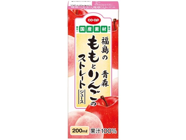 CO・OP 福島のももと青森りんごのストレートジュース 1箱(200ml