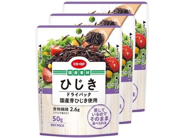 CO・OP ひじきドライパック（国産芽ひじき使用） 50g×3ﾊﾟｯｸ組 | コープ