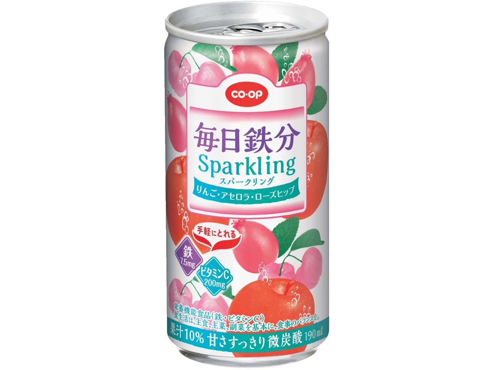 【値下げ可→プロフ】pipicoページ CO・OP 毎日鉄分 Sparkling 1箱(190ml×15缶入)| コープこうべ