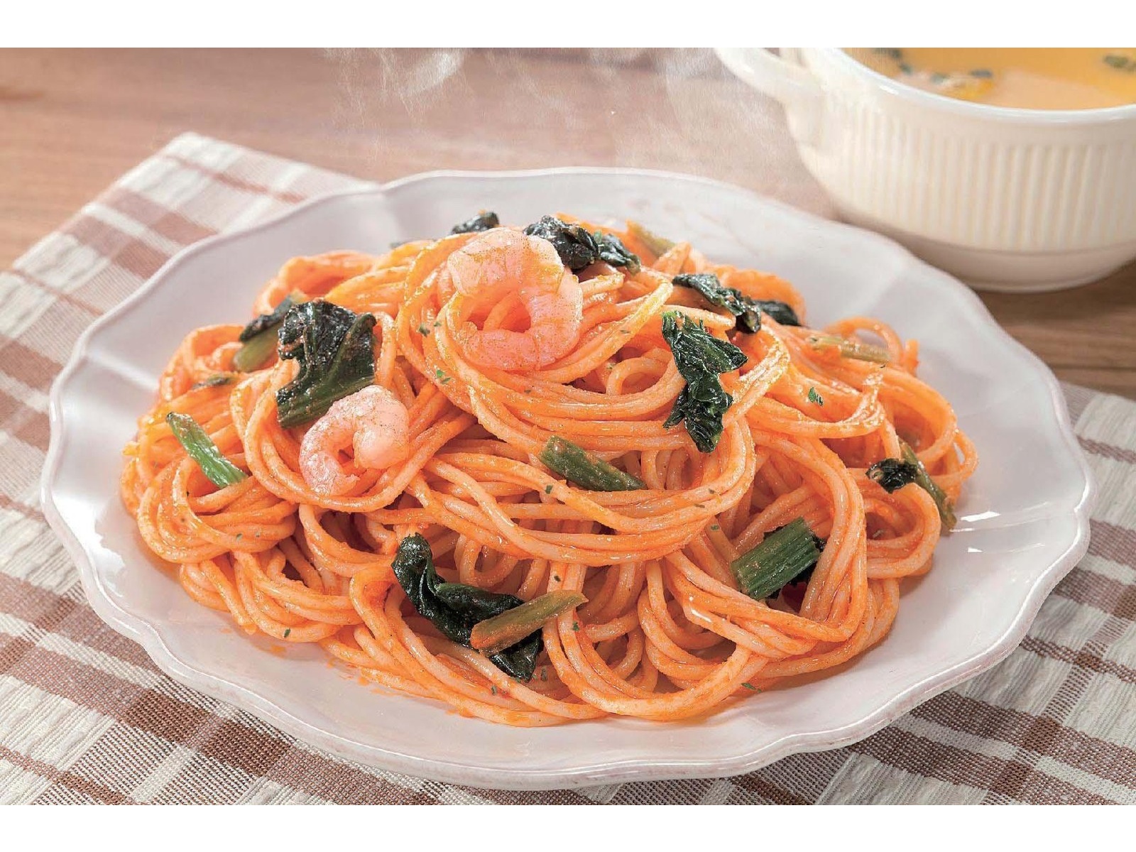 食品サンプル〔まいづる〕　箸上げ海鮮トマトパスタ 食品サンプル〔まいづる〕 箸上げ海鮮トマトパスタ トマトソース