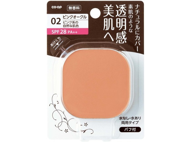 CO・OP UVパウダーファンデーション 詰替用 02 ピンクオークル 14g