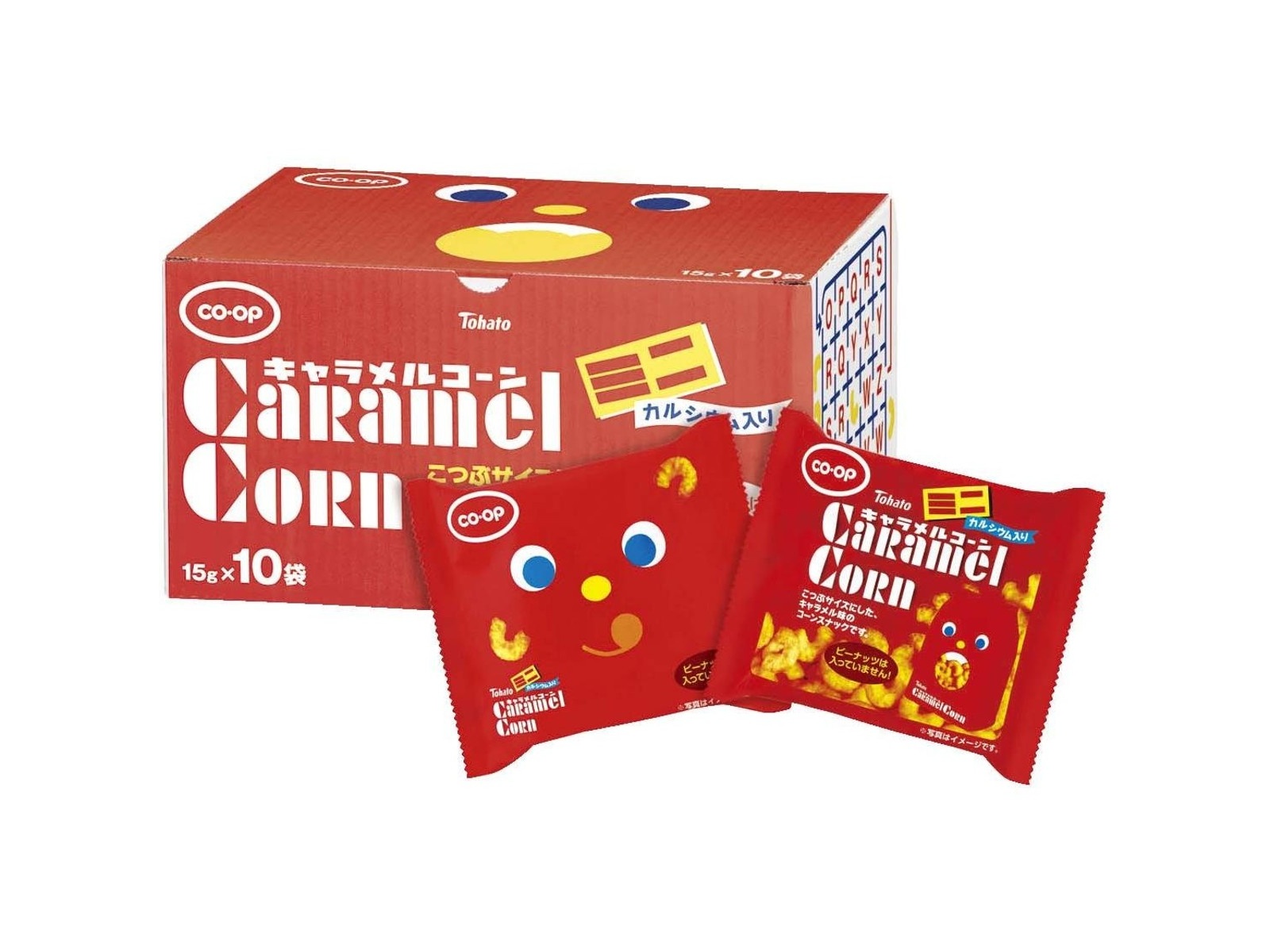 CO・OP ＆東ハト ミニキャラメルコーン（Ca入り） 15g×10袋入
