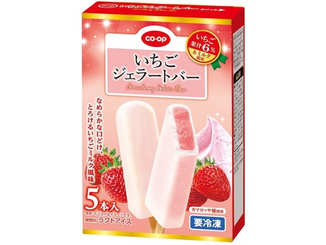 CO・OP いちごジェラートバー 1箱（53ml×5本入）| コープこうべネット
