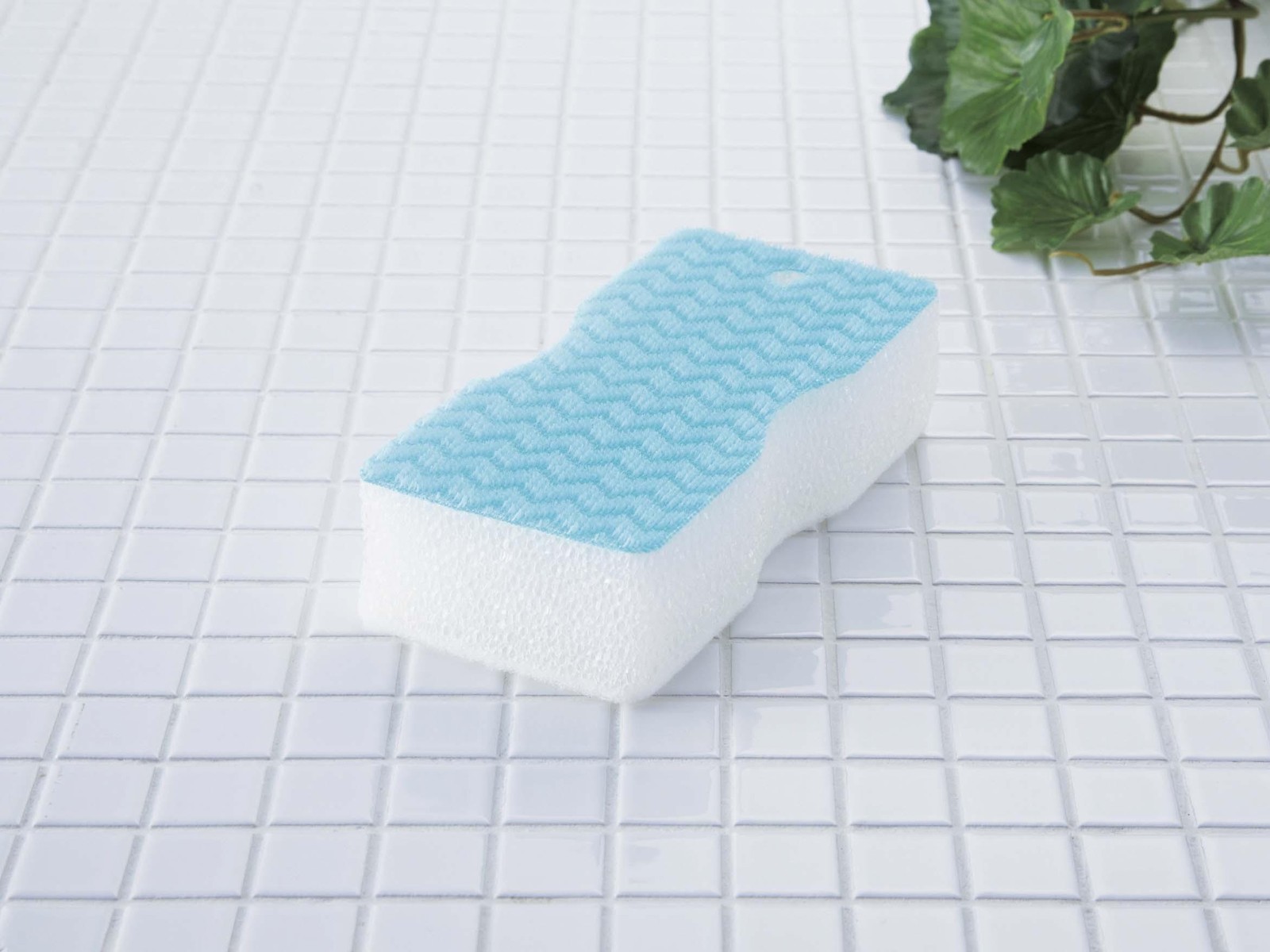 CO・OP 水だけで洗えるバススポンジ（片面ブラシタイプ） 2コ入