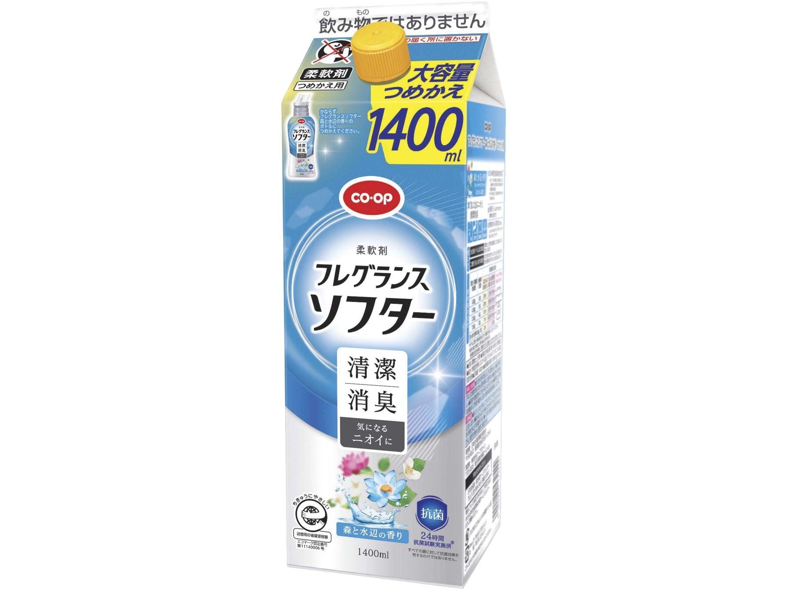 CO・OP フレグランスソフター森と水辺の香り つめかえ用 1400ml