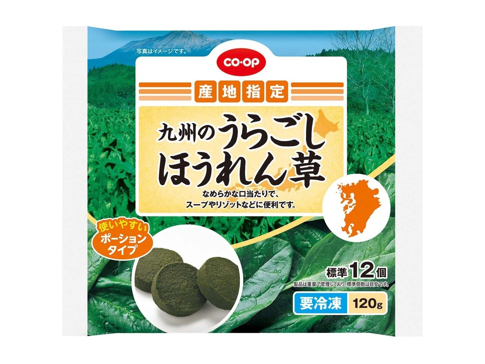 CO・OP 九州のうらごしほうれん草 120g（標準12コ入）| コープ