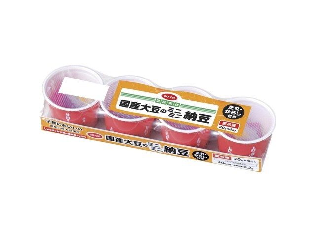 なっとういれ CO・OP 国産大豆のミニミニ納豆 20g×4コ入| コープこうべネット