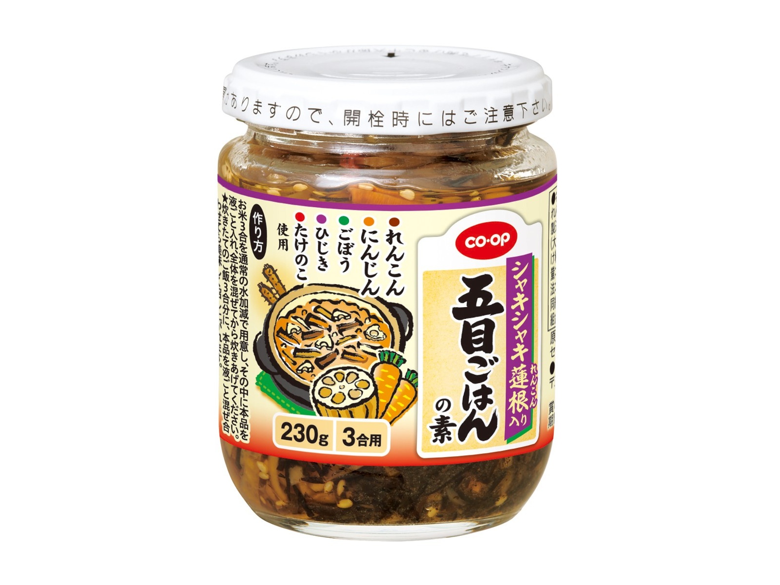 CO・OP シャキシャキ蓮根入り五目ごはんの素 230g| コープこうべネット