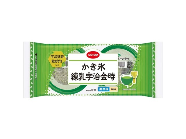 緑被せ乳白コンポート CO・OP かき氷練乳宇治金時 1袋（110ml×4コ入） | コープこうべネット