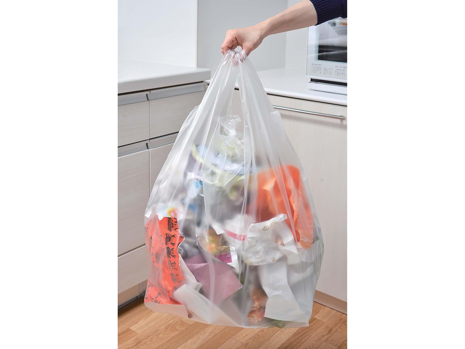 CO・OP 開けやすい取っ手付き半透明ごみ袋 30枚入 45L| コープこうべ