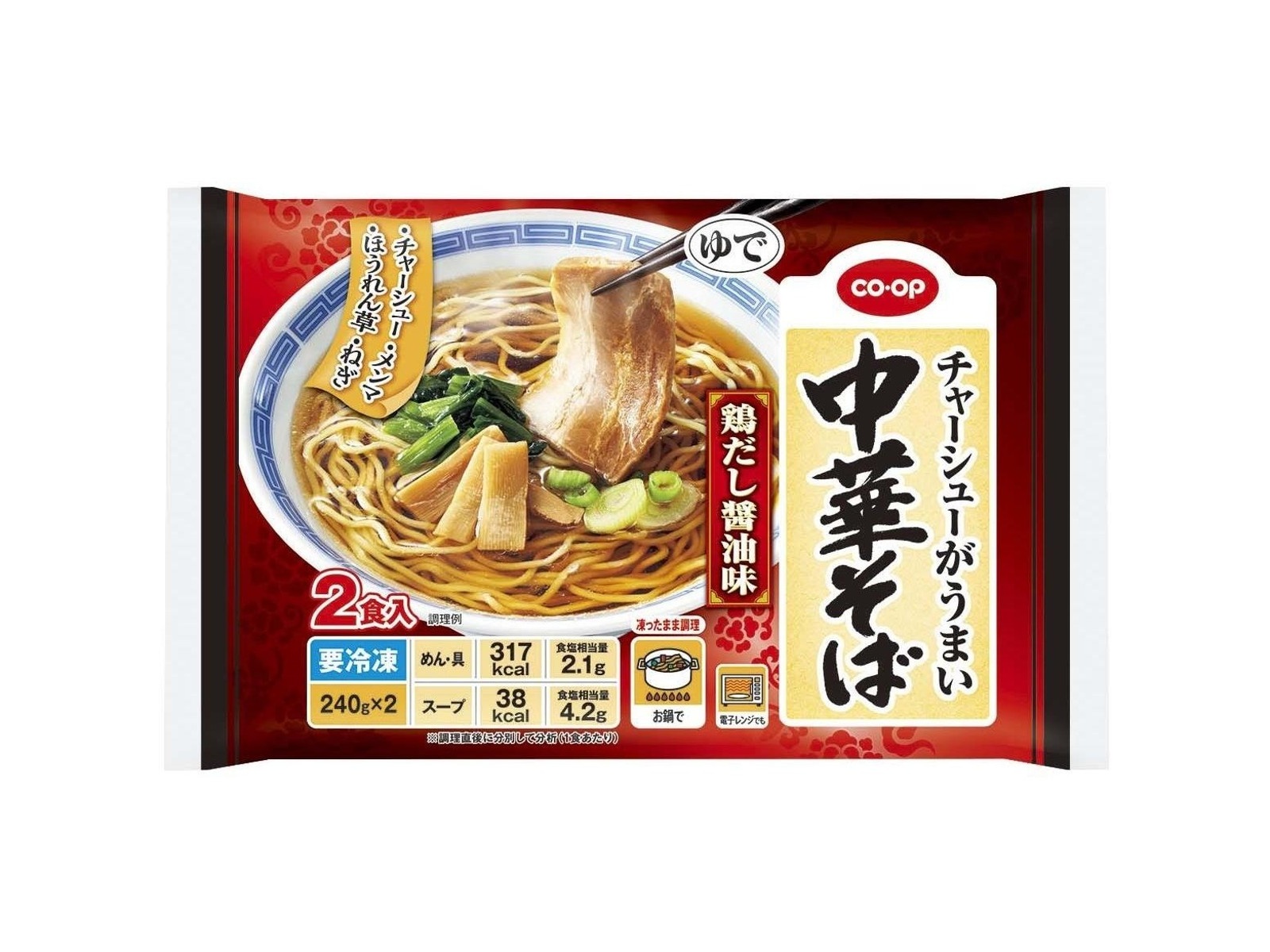 CO・OP 中華そば 鶏だし醤油味 2食入（240g×2）| コープこうべネット