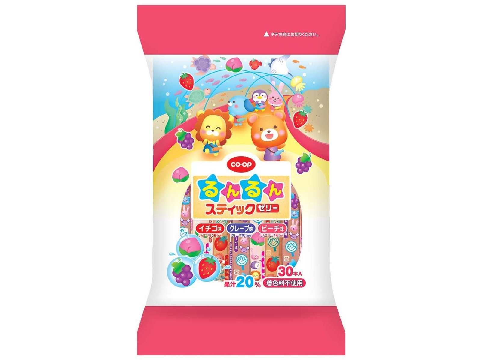 CO・OP るんるんスティックゼリー 30本入| コープこうべネット