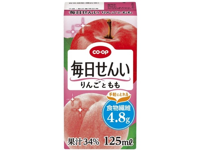 CO・OP 毎日せんい りんごともも 1箱(125ml×12本入)| コープ