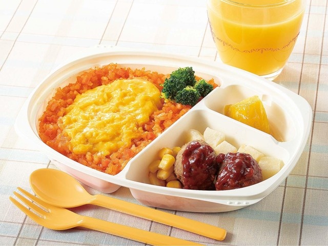 おこさま専用 CO・OP 5種の野菜を使ったお子さまプレート とろとろオムライスセット
