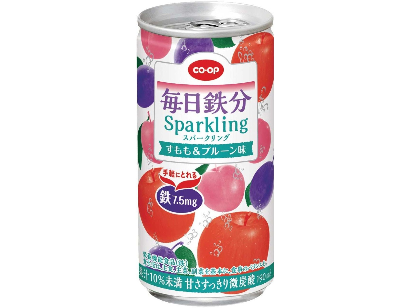 CO・OP 毎日鉄分すもも＆プルーン味 Sparkling 1箱（190ml×15缶