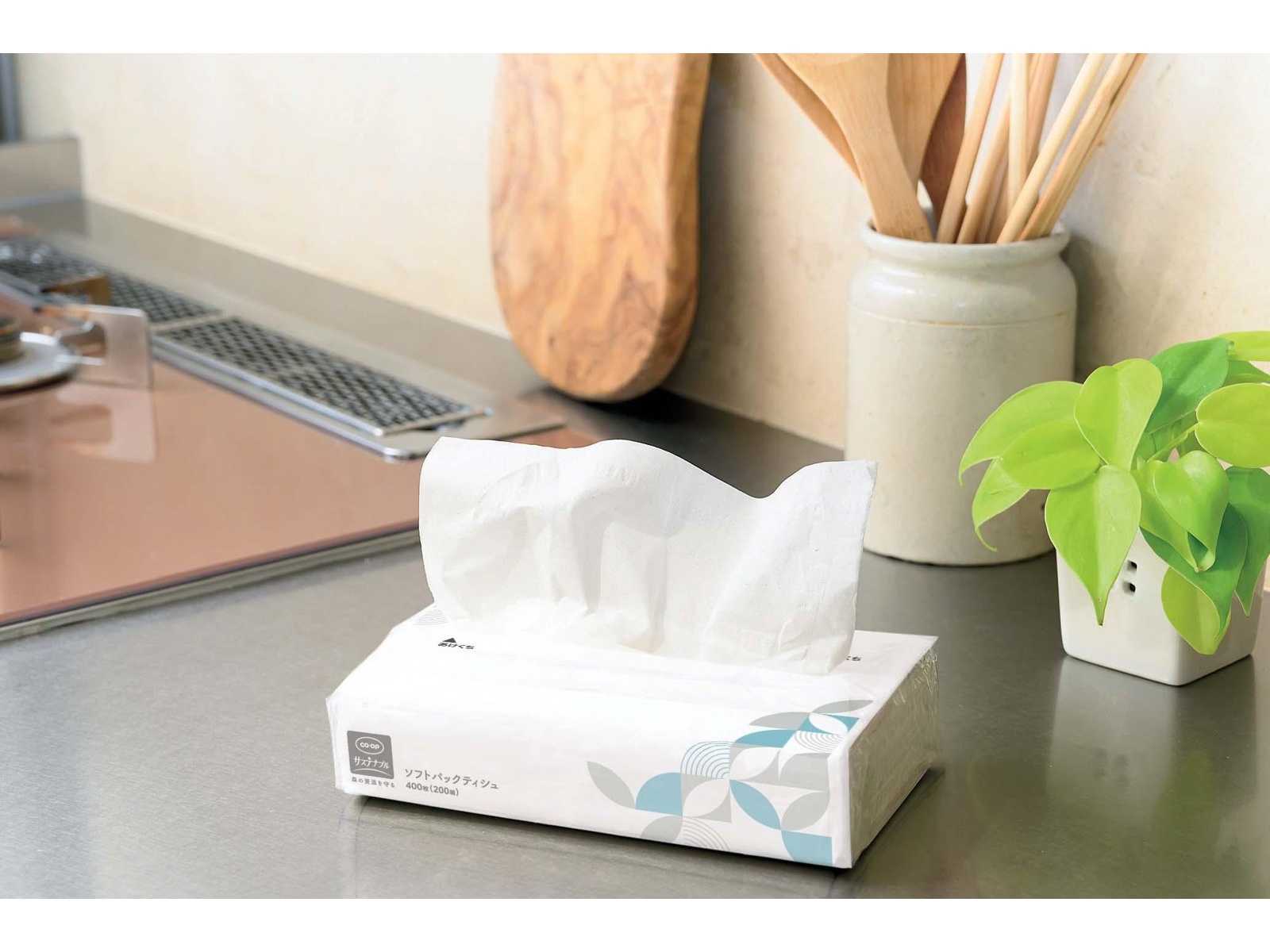 CO・OP ソフトパックティシュ （400枚・200組）×5コ組| コープこうべネット