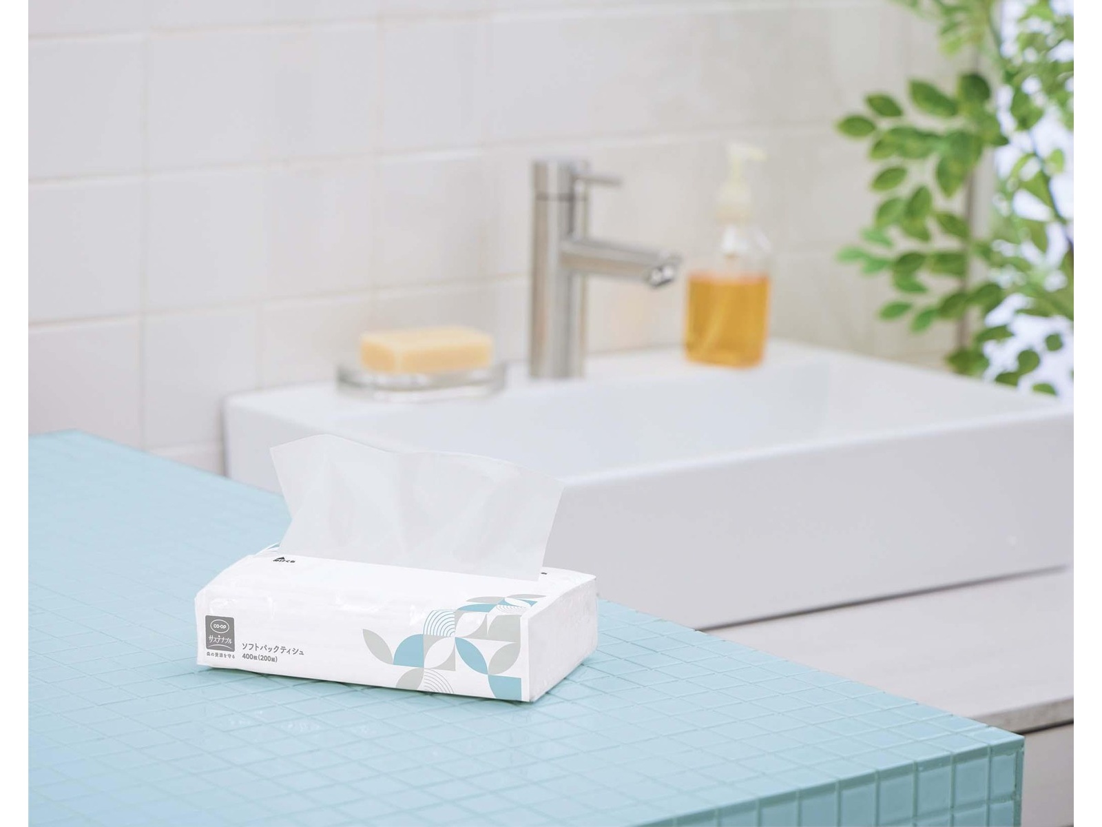 CO・OP ソフトパックティシュ （400枚・200組）×5コ組| コープこうべネット