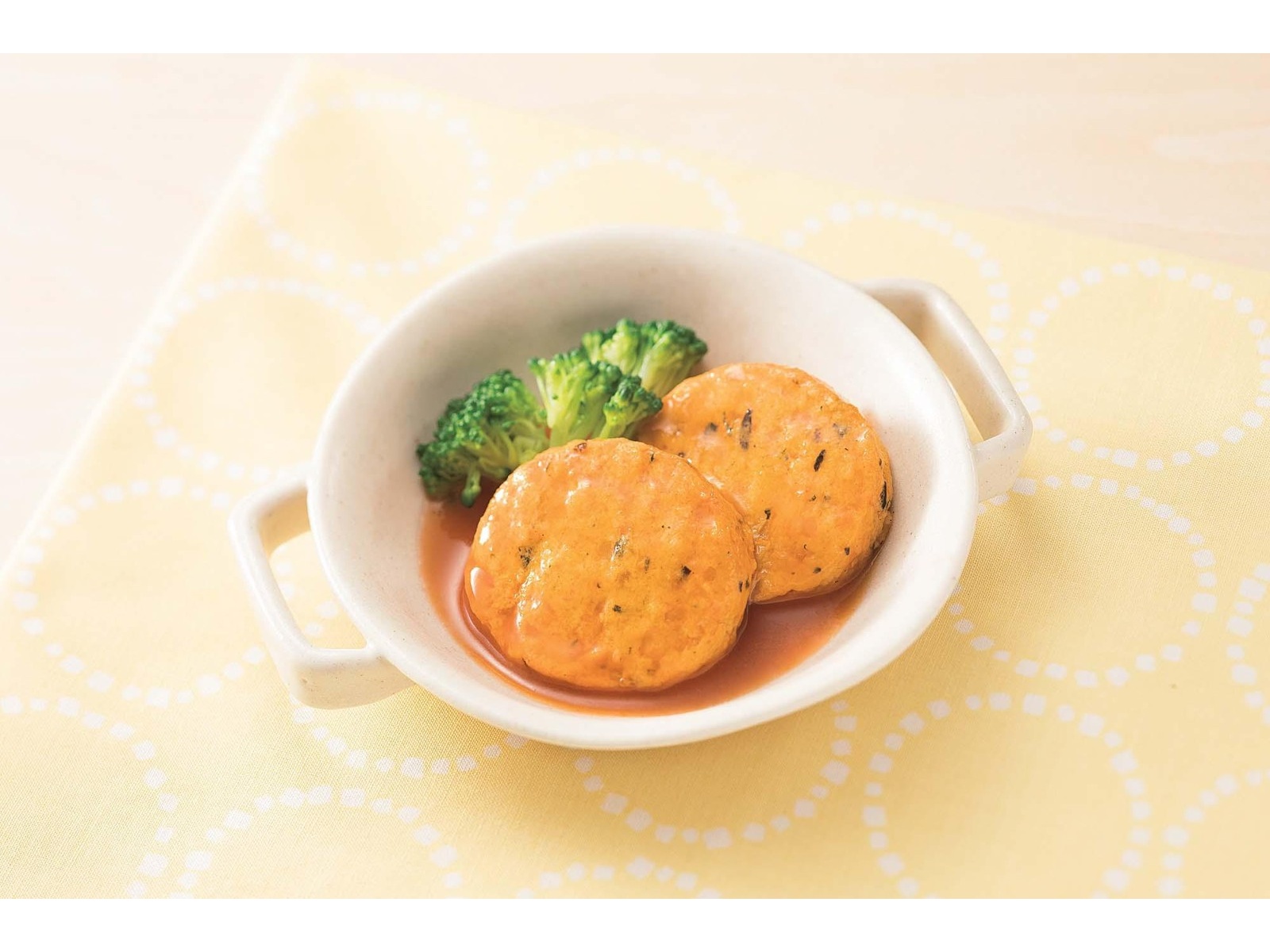 ハンバーグ　野菜付きセット　サンプル品 緑黄色野菜とおからのハンバーグ 4枚入（320g） | SATETO さてと