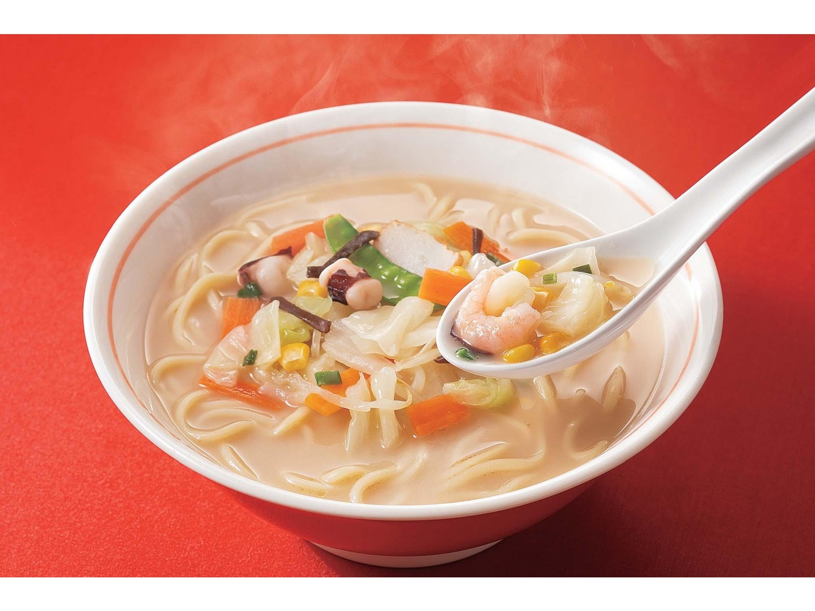 食品サンプル　ちゃんぽん　原寸 サンポー食品 九州三宝堂 長崎ちゃんぽん 92g×12個
