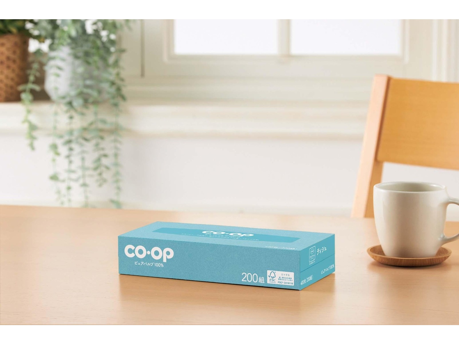 CO・OP ティシュ （400枚・200組）×5コ組| コープこうべネット