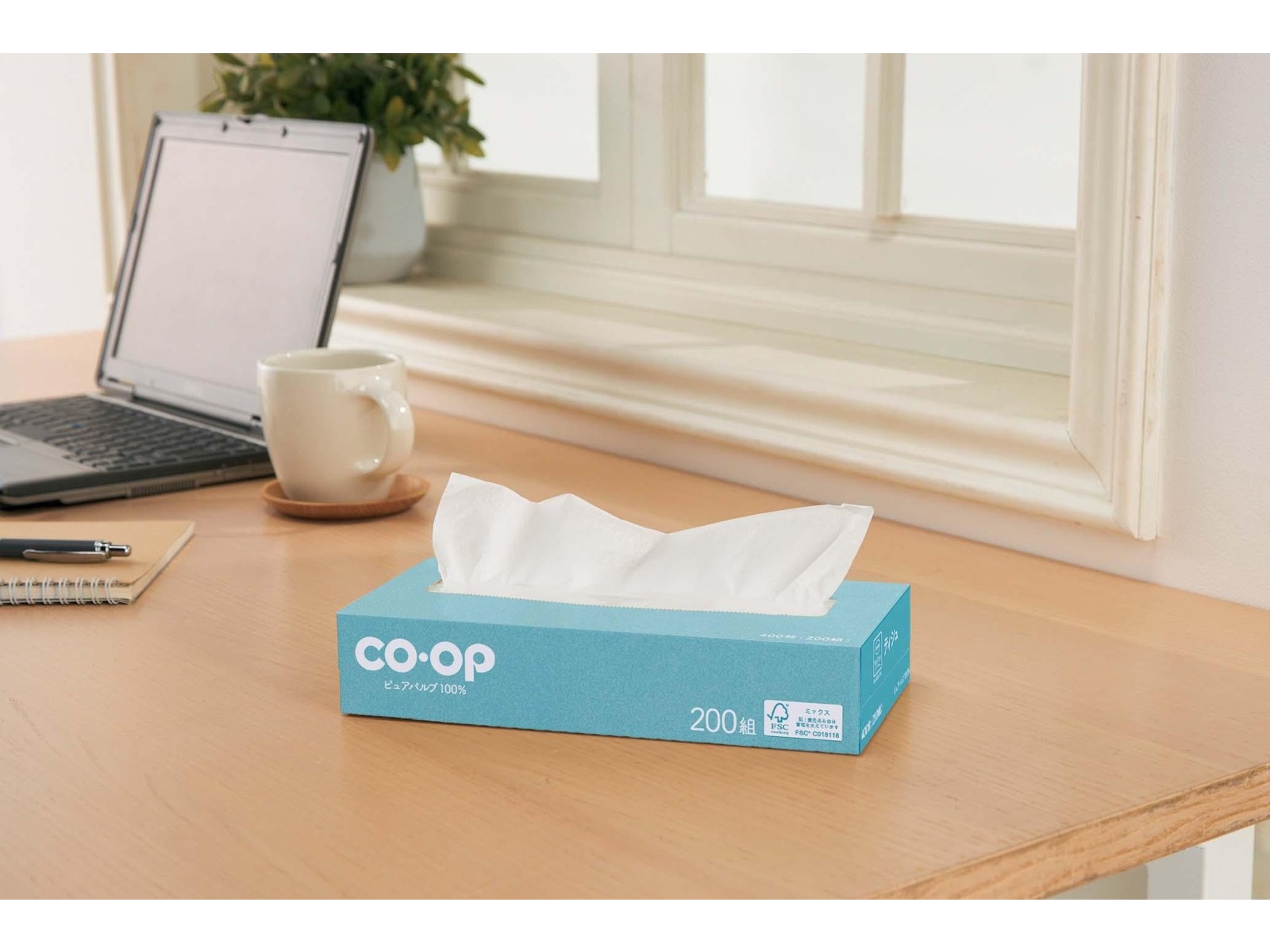 CO・OP ティシュ （400枚・200組）×5コ組| コープこうべネット