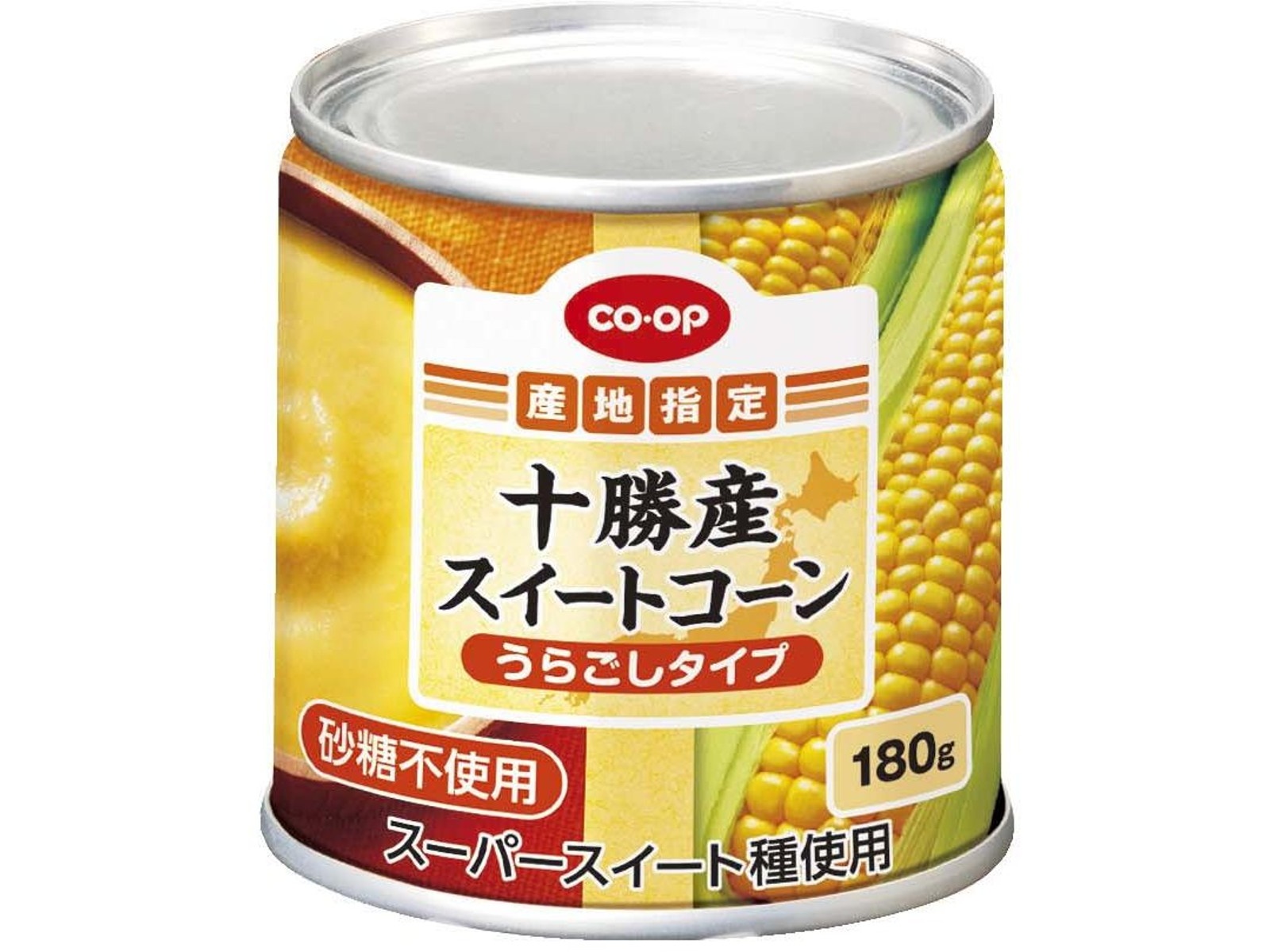 CO・OP 十勝産スイートコーンうらごしタイプ 180g(総量)×3缶組