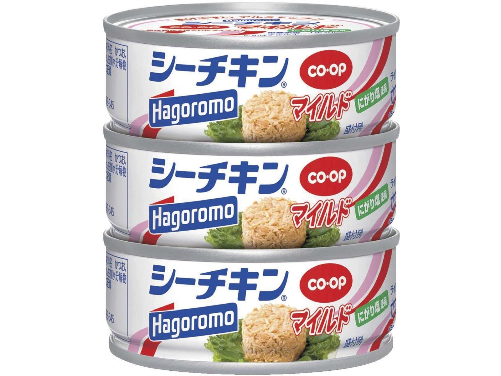 coop \u0026はごろもシーチキンマイルド70g×3 計72個箱売り総重量〜99g