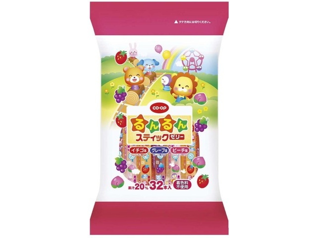 CO・OP るんるんスティックゼリー 32本入| コープこうべネット
