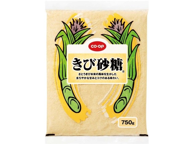 芸能人愛用 CO・OP きび砂糖 750g| コープこうべネット イラスト