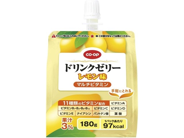 CO・OP ドリンクゼリーレモン味（マルチビタミン） 1箱（180g×6