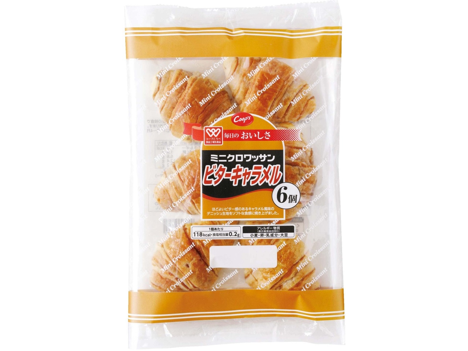 コープこうべ ミニクロワッサンビターキャラメル 6コ入| コープ
