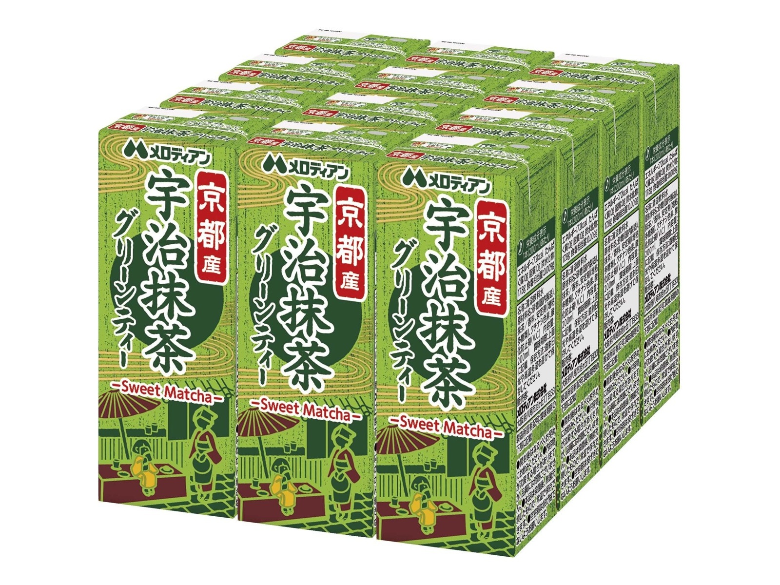 メロディアン 宇治抹茶グリーンティー 200ml×12本組| コープこうべネット