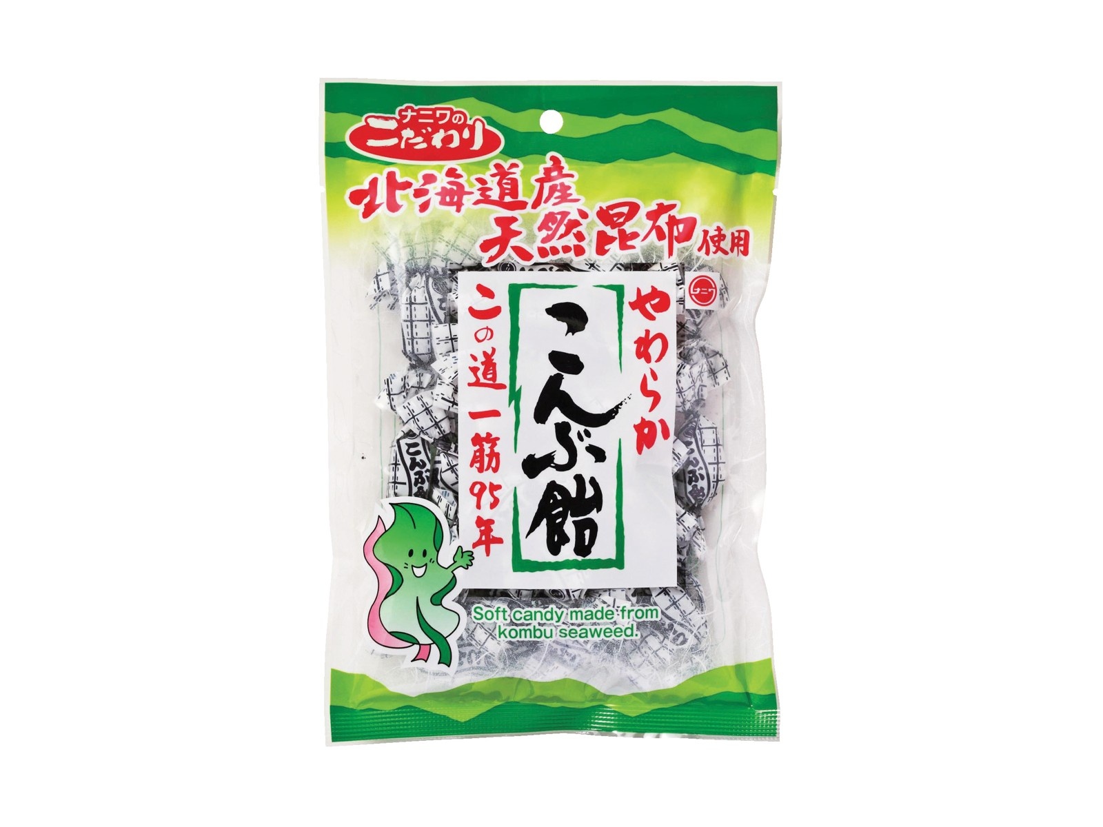 378Pで交換】浪速製菓 やわらかこんぶ飴 150g（個装紙込み）| コープ