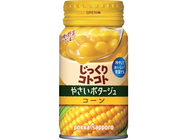 ポッカサッポロ じっくりコトコトやさいポタージュコーン缶 170g