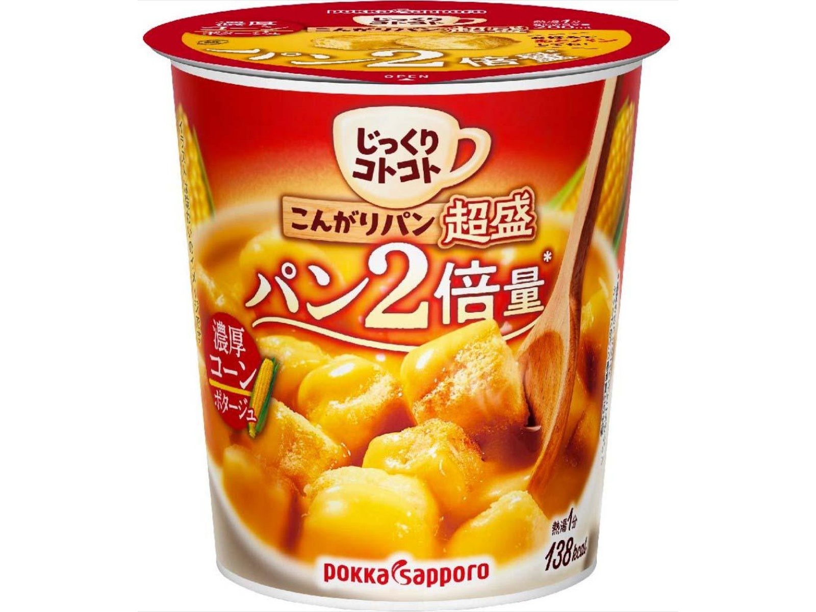 ポッカサッポロ じっくりコトコトこんがりパン超盛 濃厚コーン