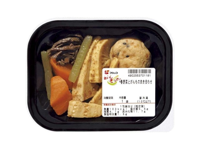 フジッコ 春野菜とがんもの炊き合わせ 1盛| コープこうべネット