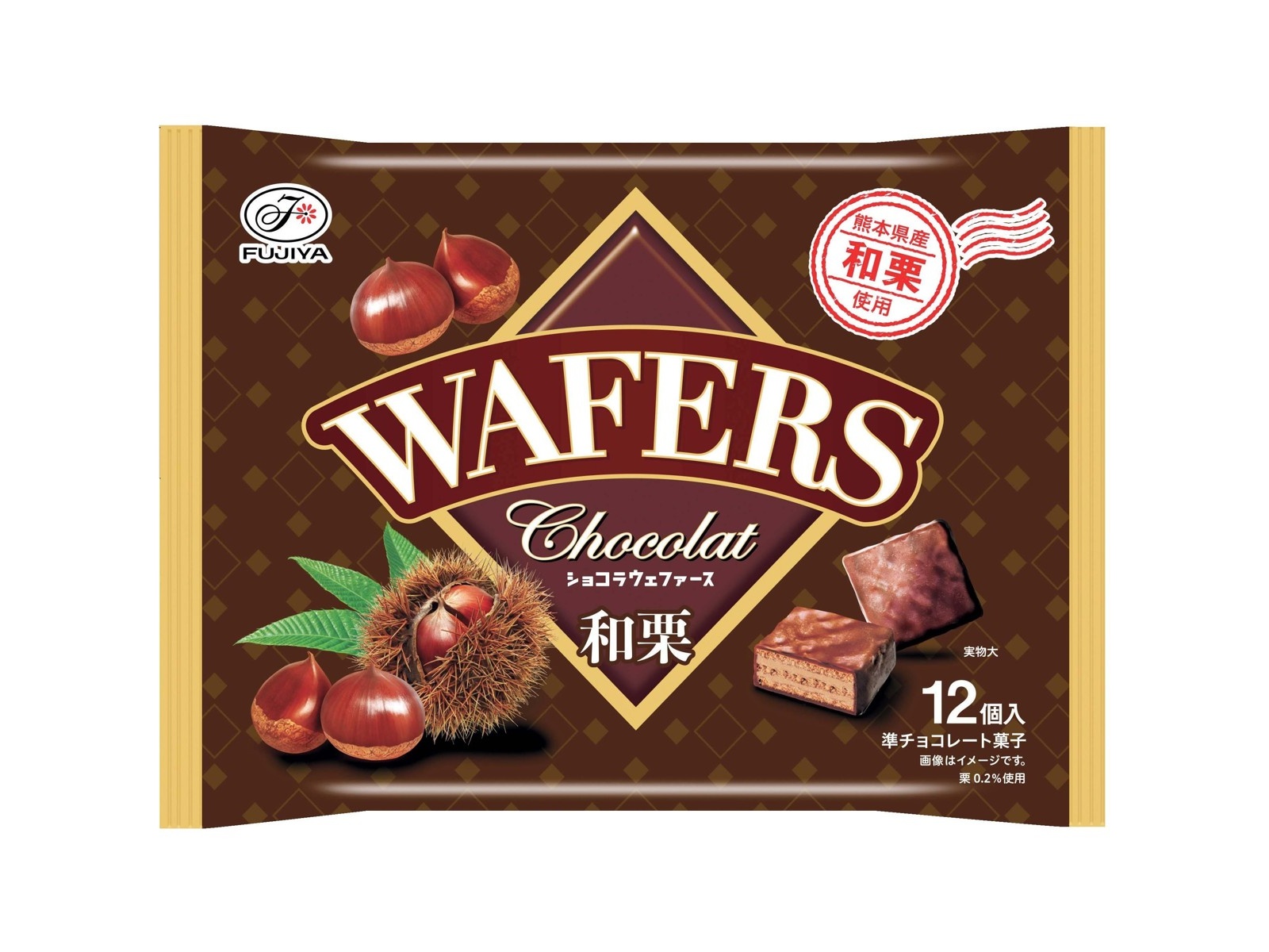 不二家 ショコラウェファース(和栗) 12コ入| コープこうべネット