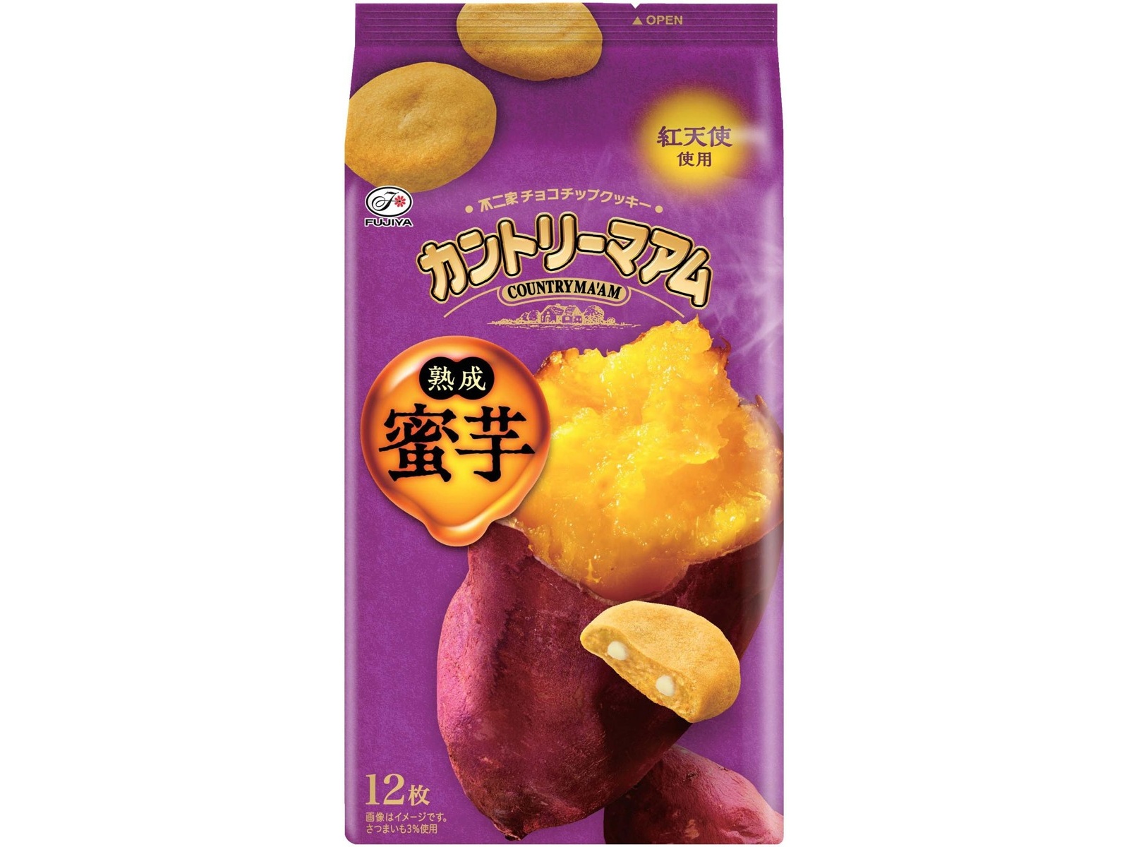 不二家 カントリーマアム(熟成蜜芋) 12枚入 | コープこうべネット