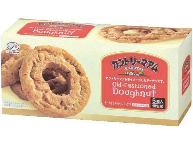 不二家 オールドファッションドーナツカントリーマアム味 1箱（5コ入