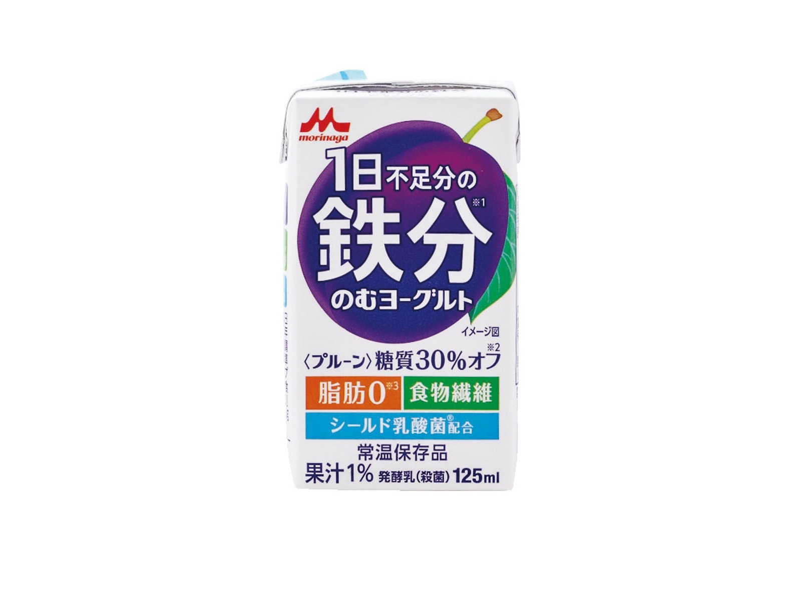 森永乳業 一日不足分の鉄分のむヨーグルト 125ml×12本組| コープ