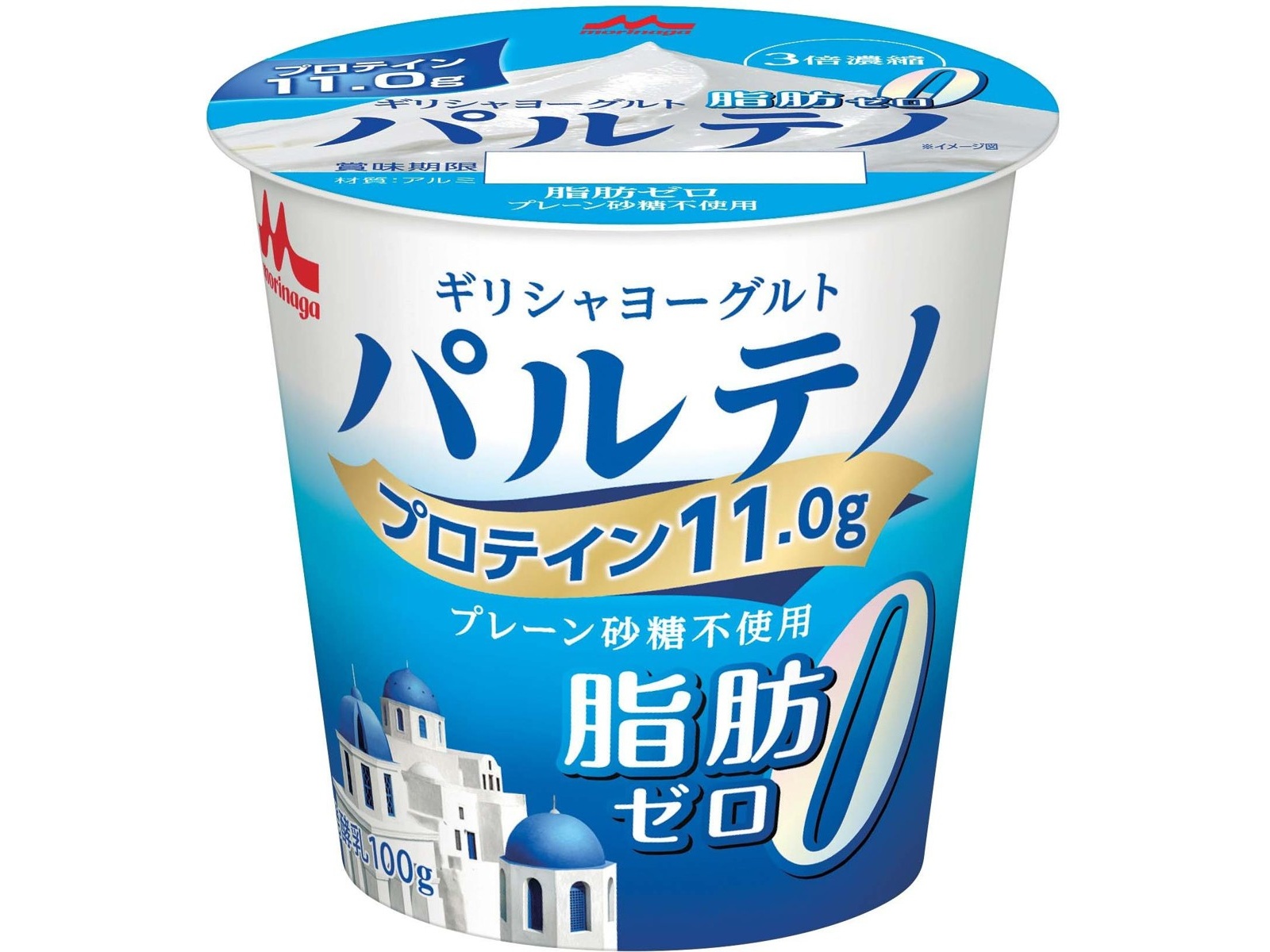森永乳業 ギリシャヨーグルトパルテノ脂肪ゼロプレーン砂糖不使用 100g