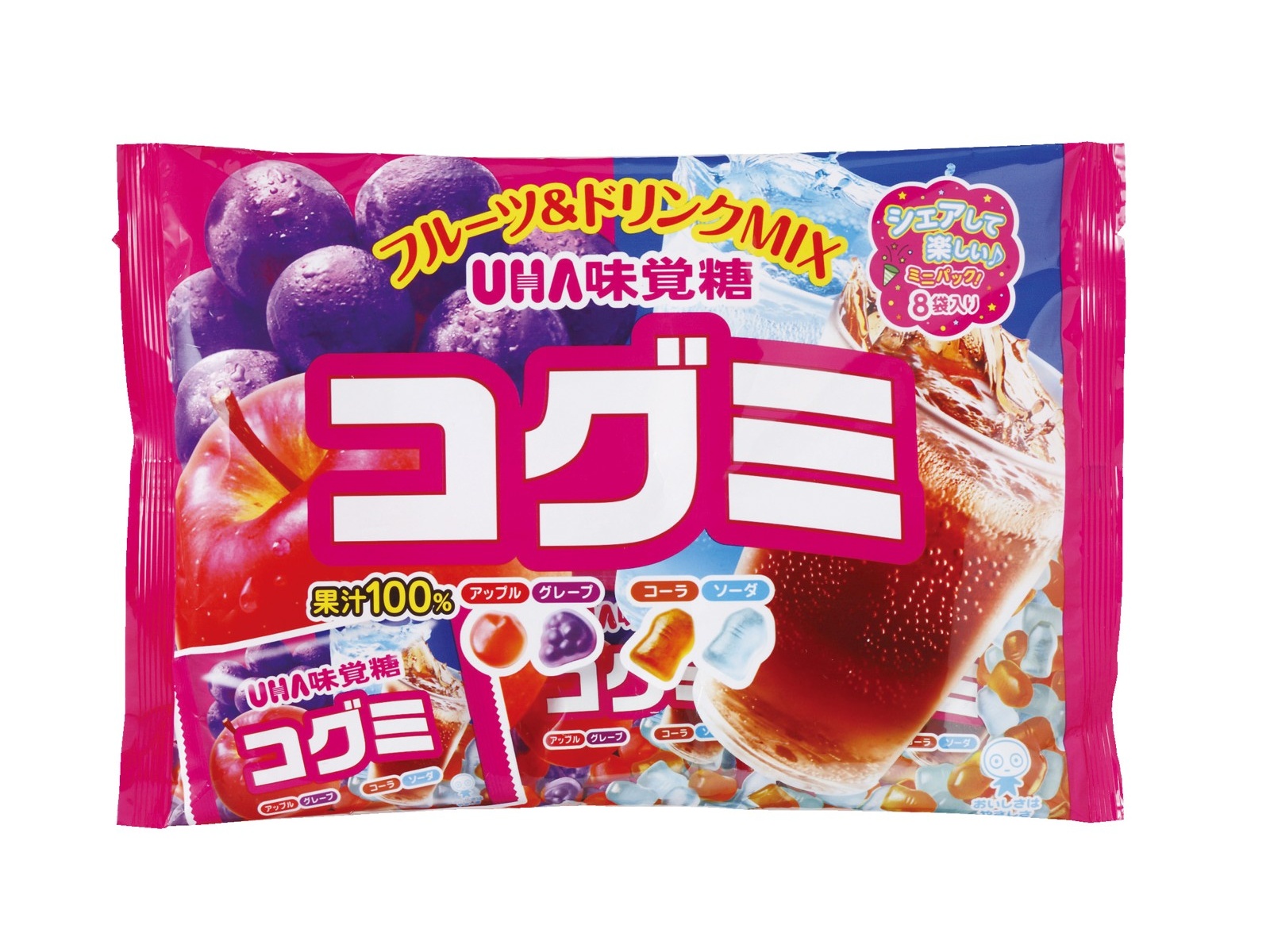 UHA味覚糖 コグミ ファミリーパック 128g（8袋入）| コープこうべネット