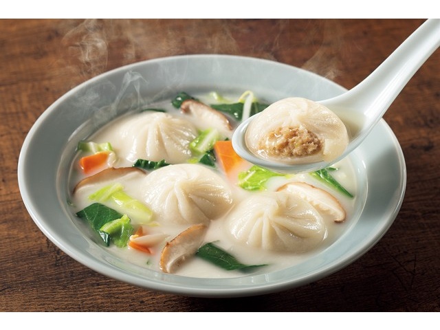 メイショク 野菜をおいしく！肉汁たっぷり小籠包と白湯スープ