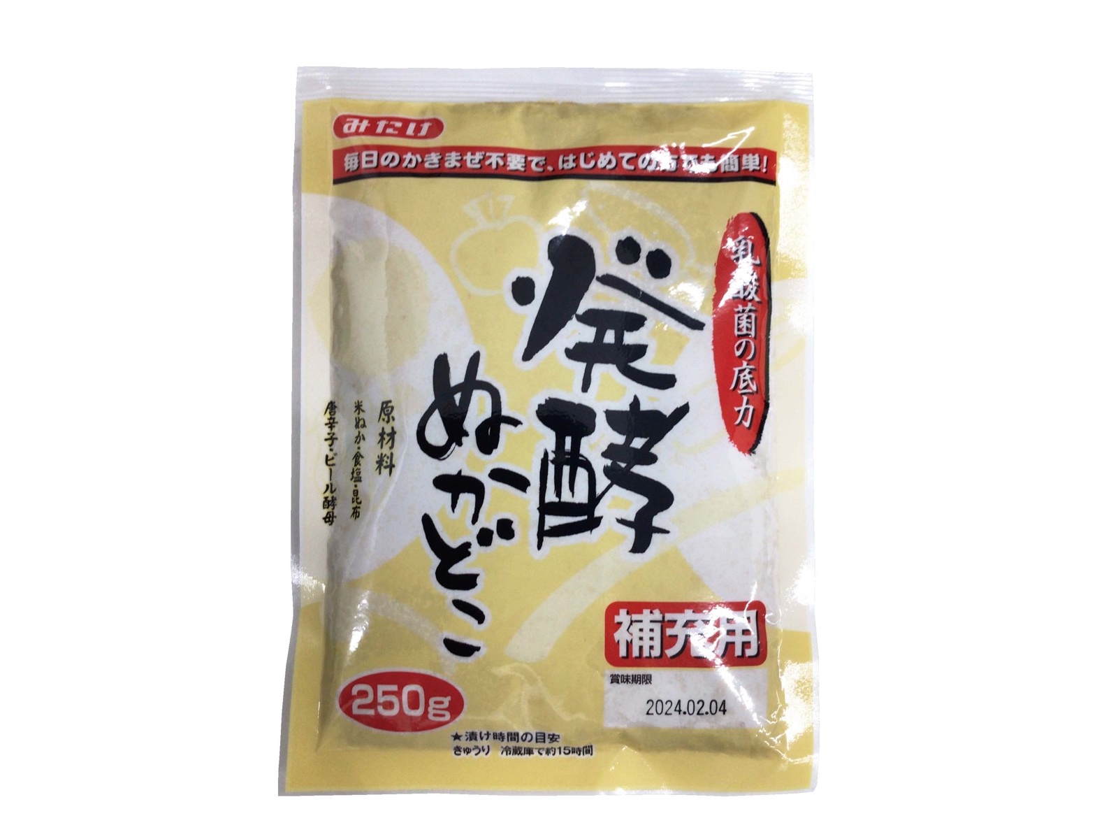 みたけ食品 発酵ぬかどこ補充用 250g | コープこうべネット