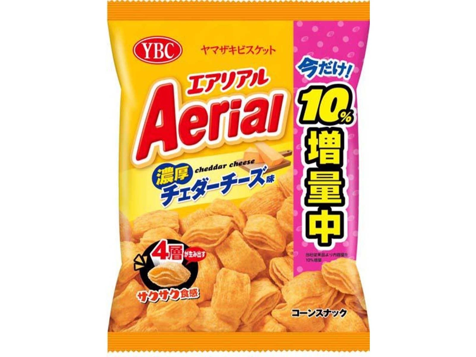 ヤマザキビスケット エアリアル濃厚チェダーチーズ味(10％増量
