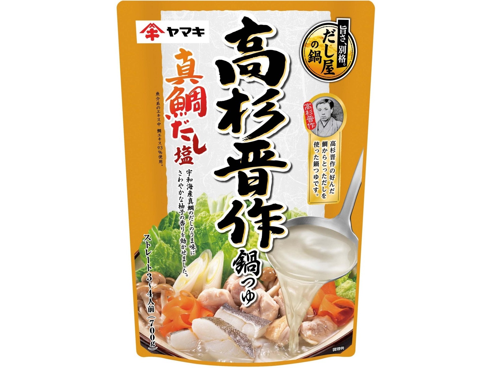 ヤマキ 高杉晋作鍋つゆ真鯛だし塩 700g（3～4人前） | コープ